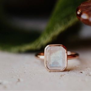 Top Quality Moonstone Ring | 18k Gold Vermeil | Sterling Silver